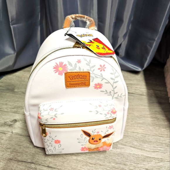 Loungefly Pokémon Eevee Mini Backpack Spring Flowers Kids Kawaii Y2K - Picture 8 of 10